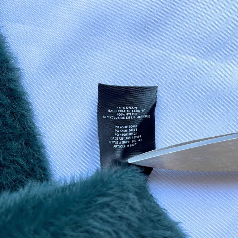ARITZIA BABATON FUZZY KNIT DRESS IN EMERALD GREEN ARTICLE 80071 - XS - Picture 9 of 9